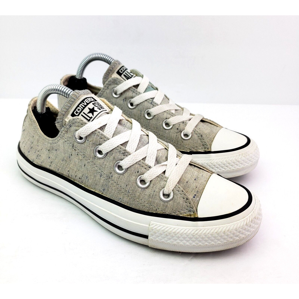 Converse Chuck Taylor All Star Womens Size 6 Gray White Low Sneaker Shoes